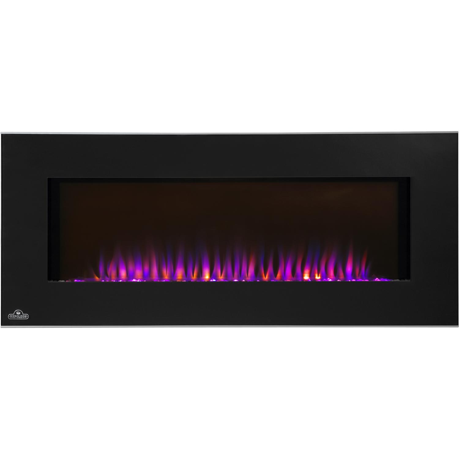 Napoleon Azure 42-Inch Linear Wall Mount Electric Fireplace - EFL42S - Purple Background thumbnail