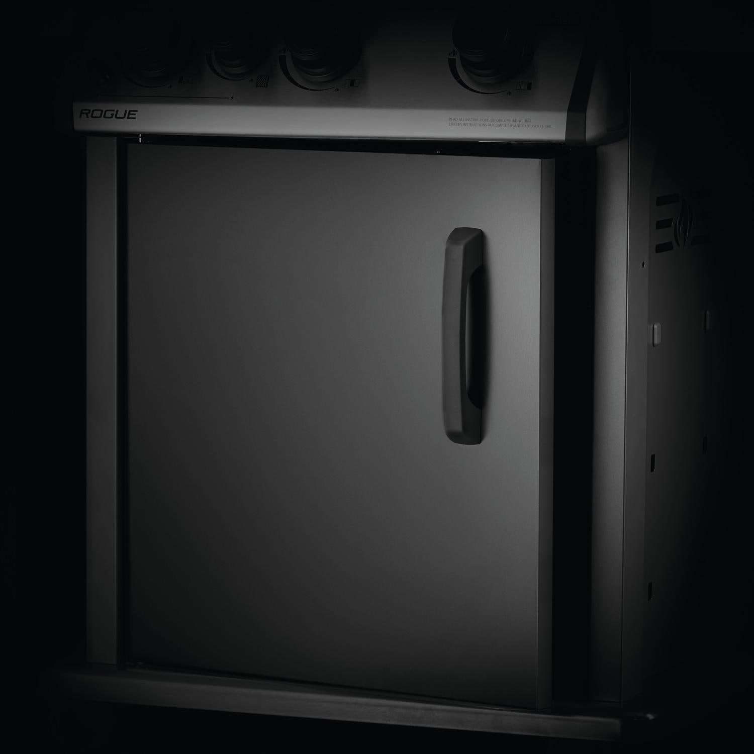 Napoleon R425SBPK-1-OB Rogue 425 Propane Gas Grill with Range Side Burner - Black - Cart Storage Access Door thumbnail