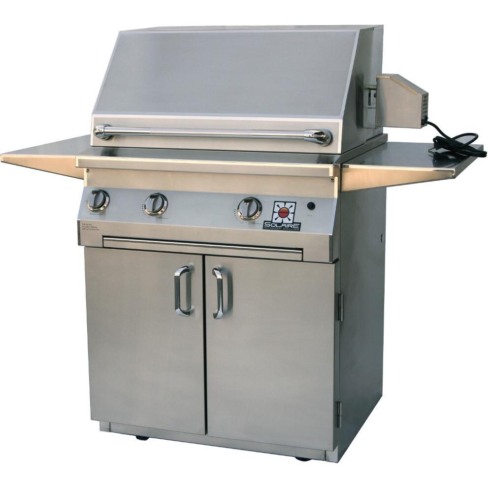 Solaire Gas Grills 30 Inch All Infrared Propane Gas Grill With Rotisserie On Cart thumbnail