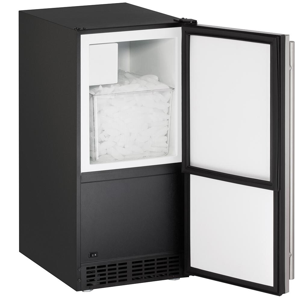 U-Line 15-Inch 25 Lb. Built-In / Freestanding ADA Compliant Ice Maker - Open View thumbnail