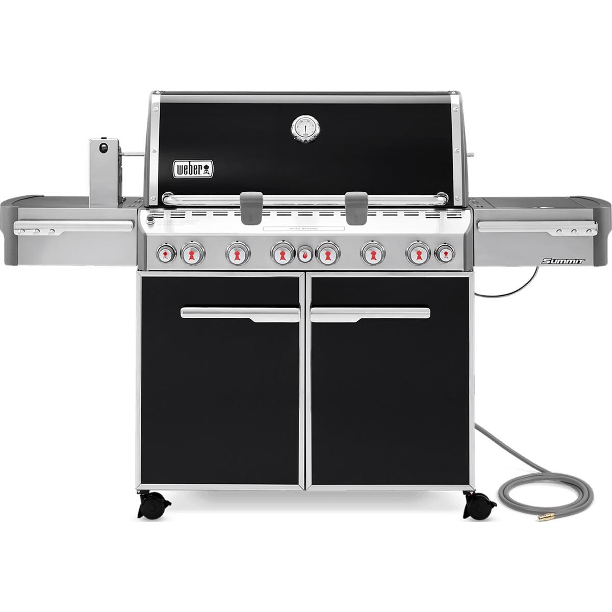 Weber Summit E-670 Natural Gas Grill With Rotisserie, Sear ...