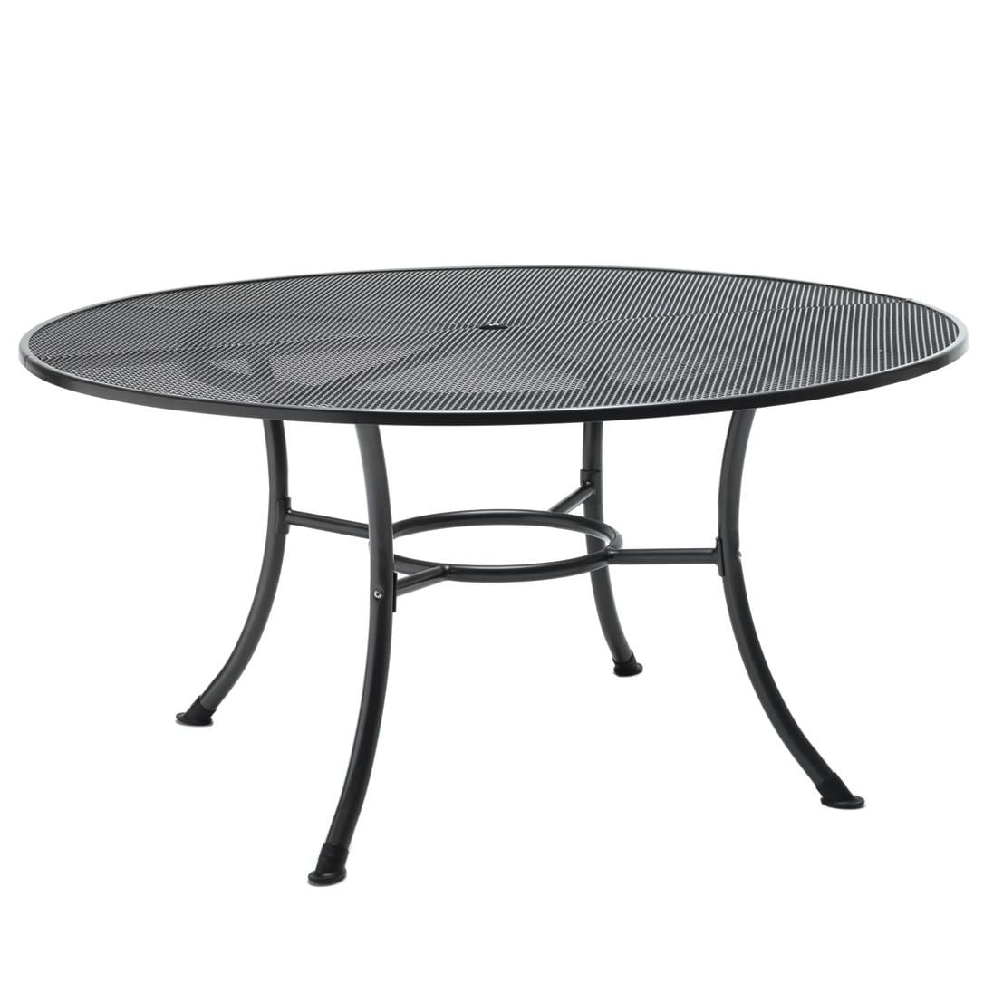 KETTLER 60-Inch Round Wrought Iron Patio Dining Table : Ultimate Patio