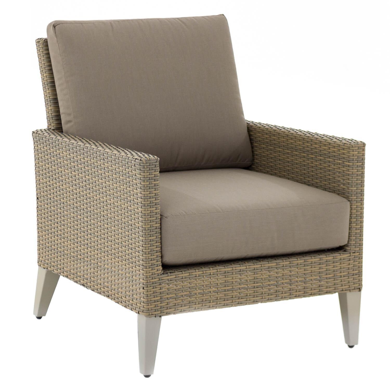 Lafitte 5 Piece Wicker Patio Conversation Set - Club Chair thumbnail
