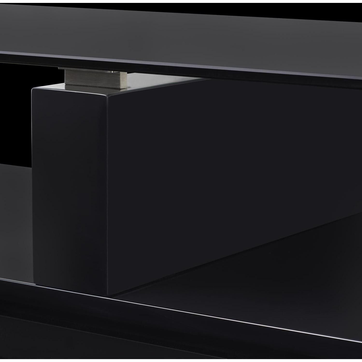 Napoleon NEFP27-1015B 60-inch Foley Electric Fireplace Media Console - Glossy Black - Finish Detail thumbnail