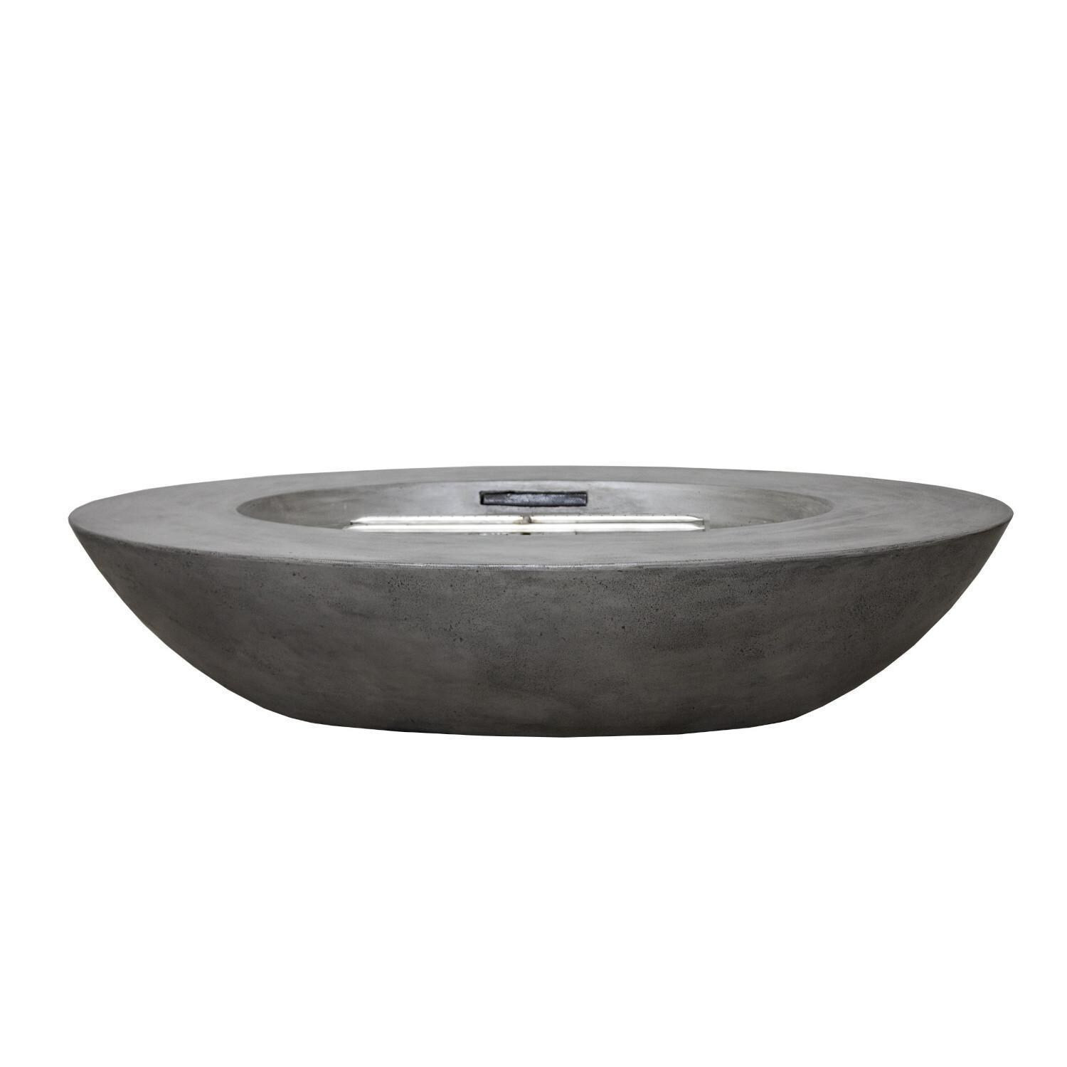 Prism Hardscapes SCPH-707-4NG Ovale 79-in Natural Gas Fire Bowl - Front View - White Background thumbnail