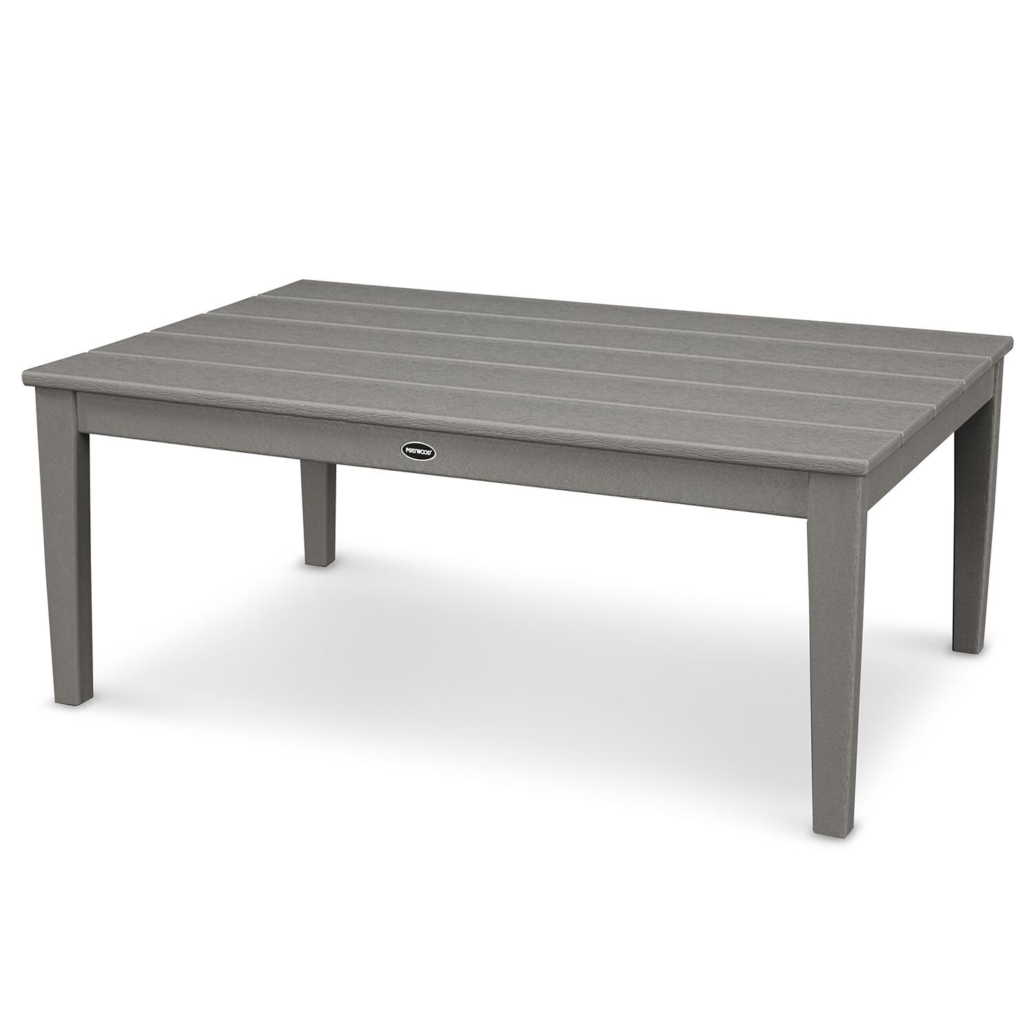 POLYWOOD Newport 28 X 42 Inch Coffee Table - Slate Grey : BBQGuys