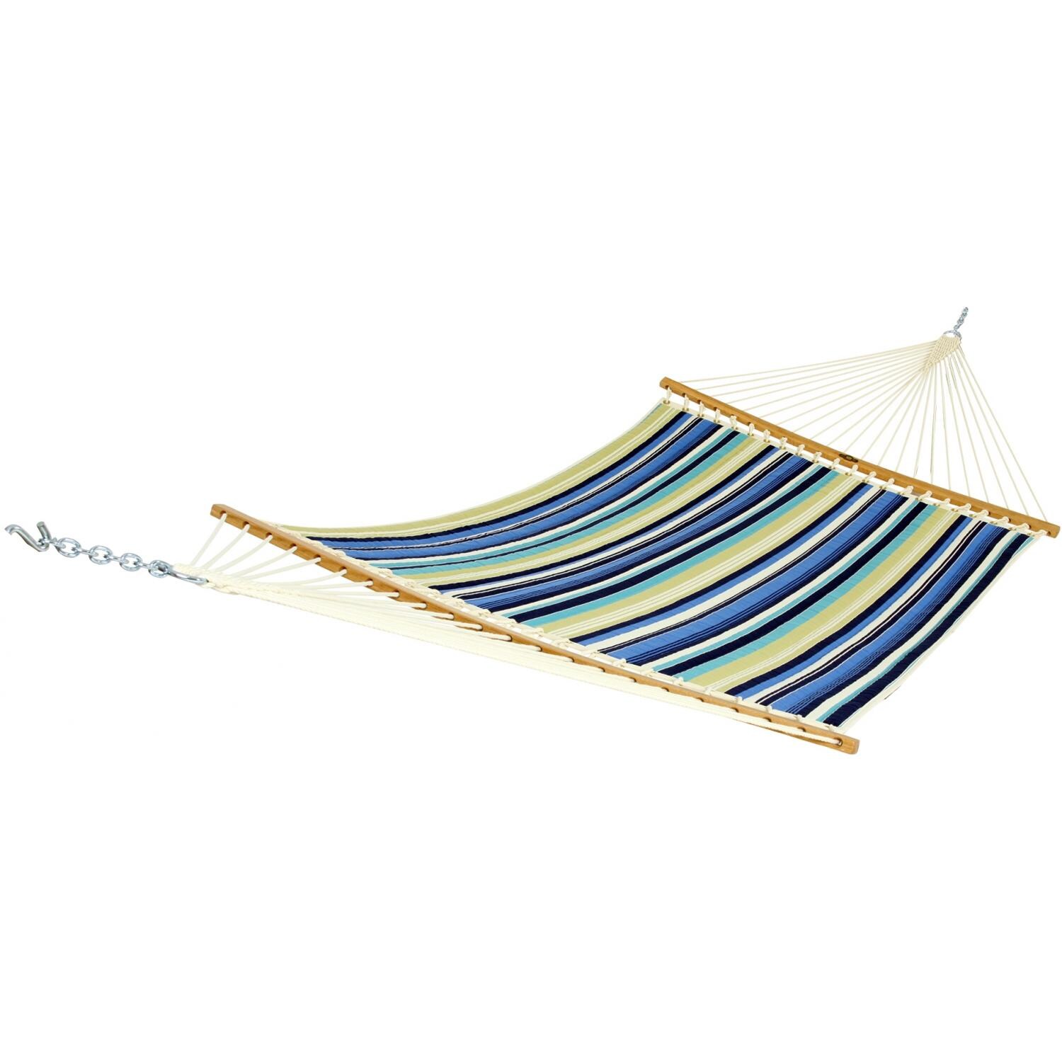 Pawleys Island QBE01 Large Quilted Fabric Hammock Beaches Stripe