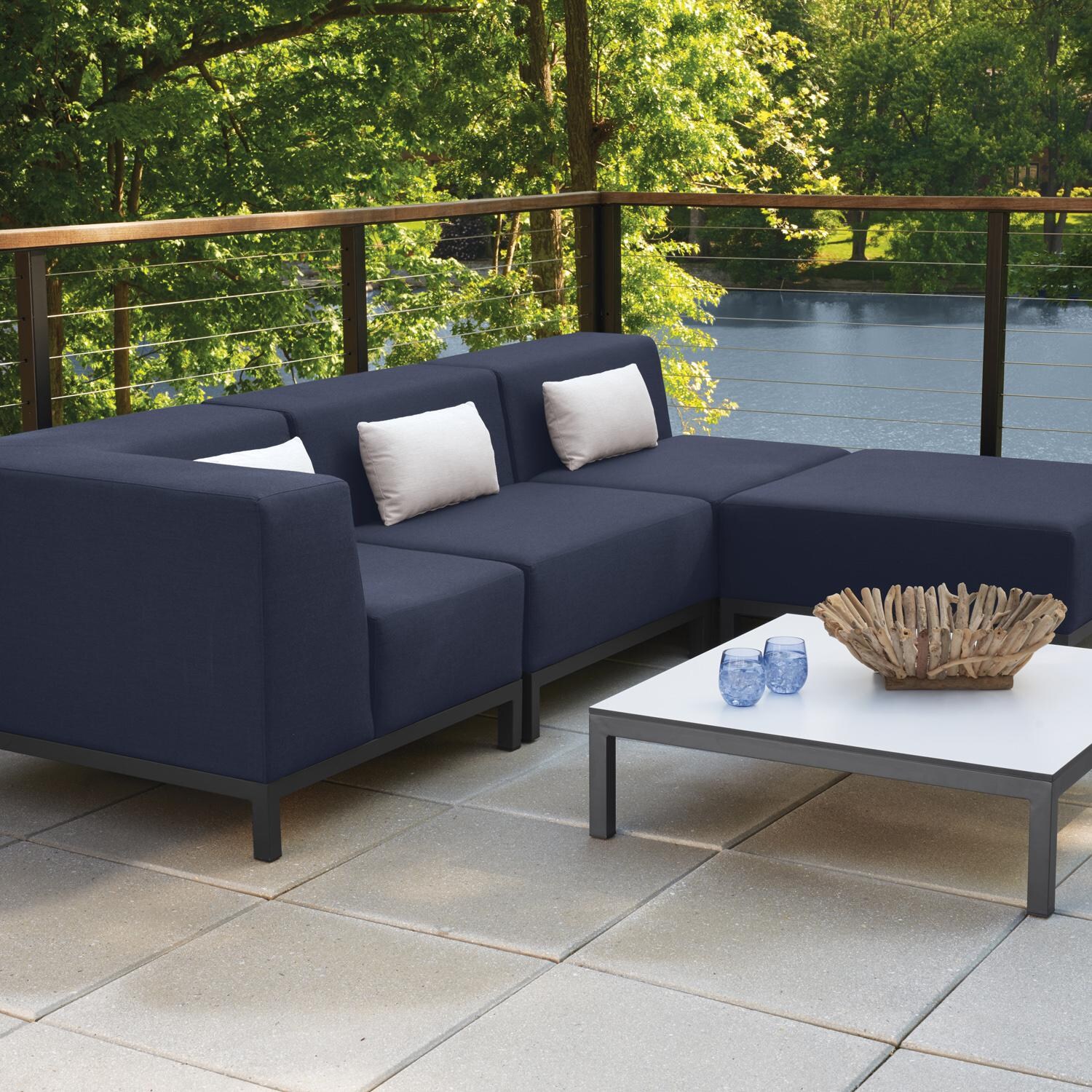 Oxford Garden Olefin Salt Outdoor Lumbar Pillow - Lakeside thumbnail