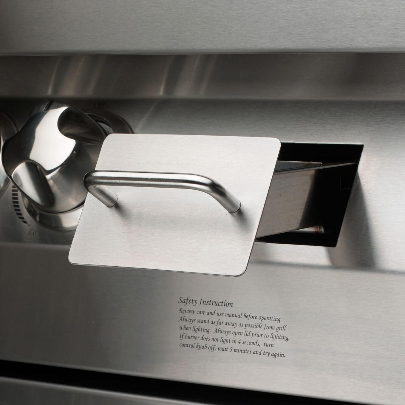 Vintage VBQ42G-N42 Inch Natural Gas Grill - Wood Chip Tray - Detail thumbnail