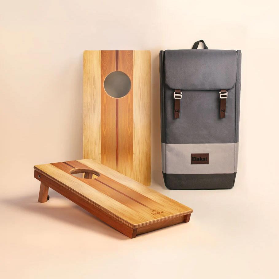 Elakai EGCH12P-05 1x2 Woody Compact Travel Cornhole Boards thumbnail