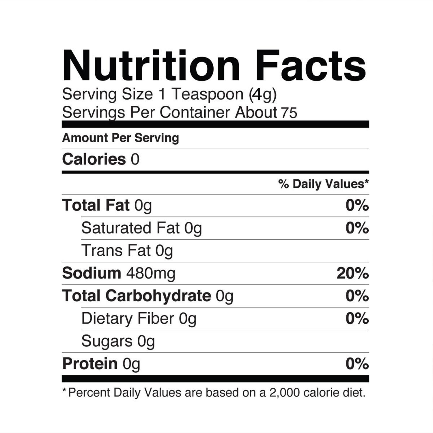 recteq RT-RSBDL BBQ Rub & Sauce Seasoning Bundle - Freakin' Greek Rub - Nutrition Facts - Detail thumbnail