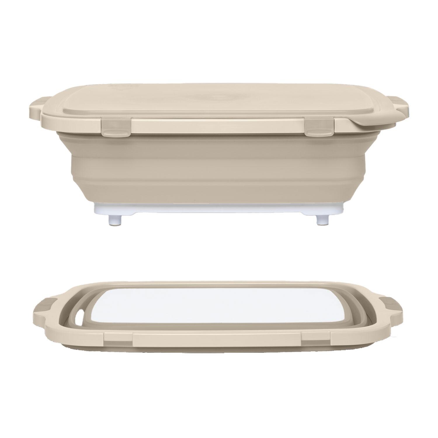 Drip EZ TUBV2-XL-1-SS V2 XL BBQ Prep Tub - Sandstone - Display - White Background thumbnail