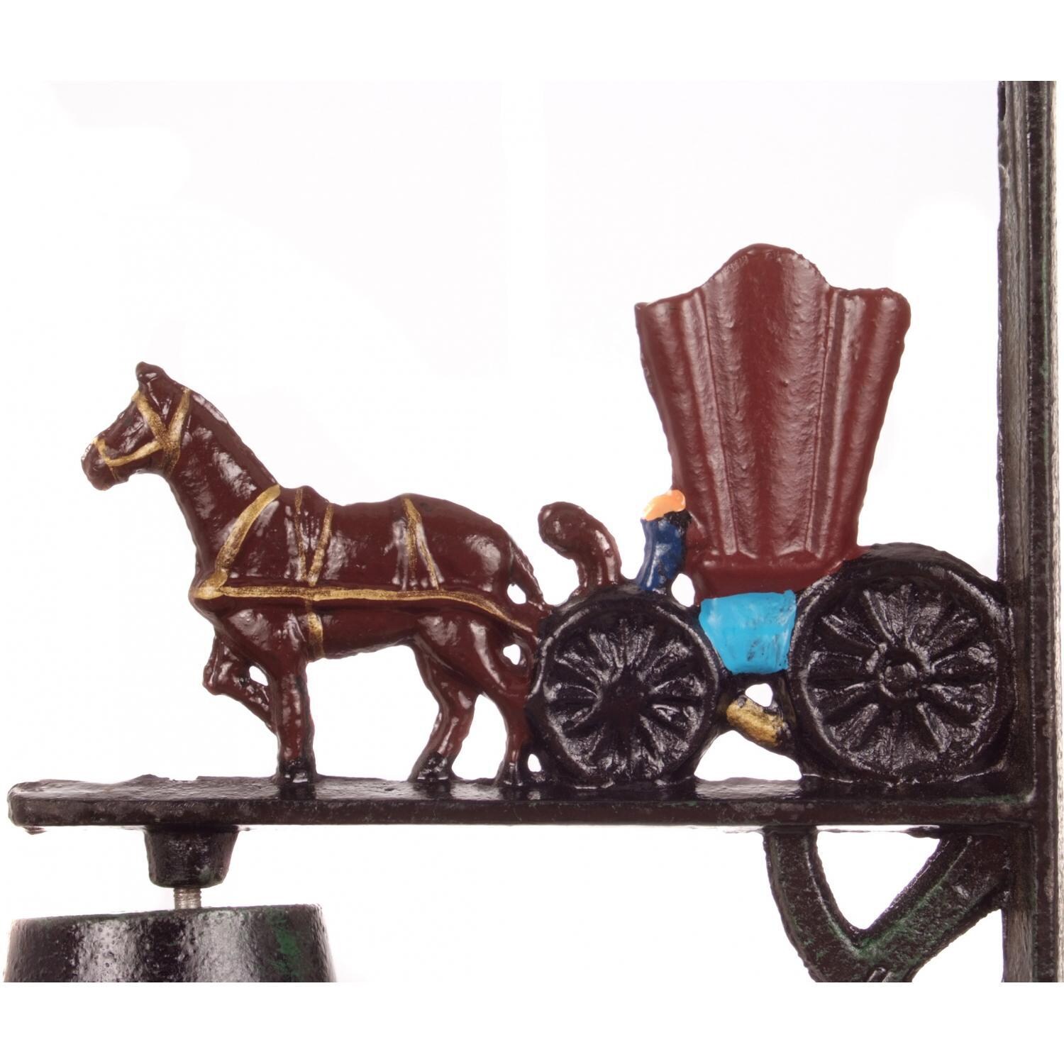 Cajun Cookware Horse And Buggy Cast Iron Dinner Bell - Detail View thumbnail
