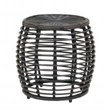 Venice 22 Inch Round Aluminum End Table By Sunset West image