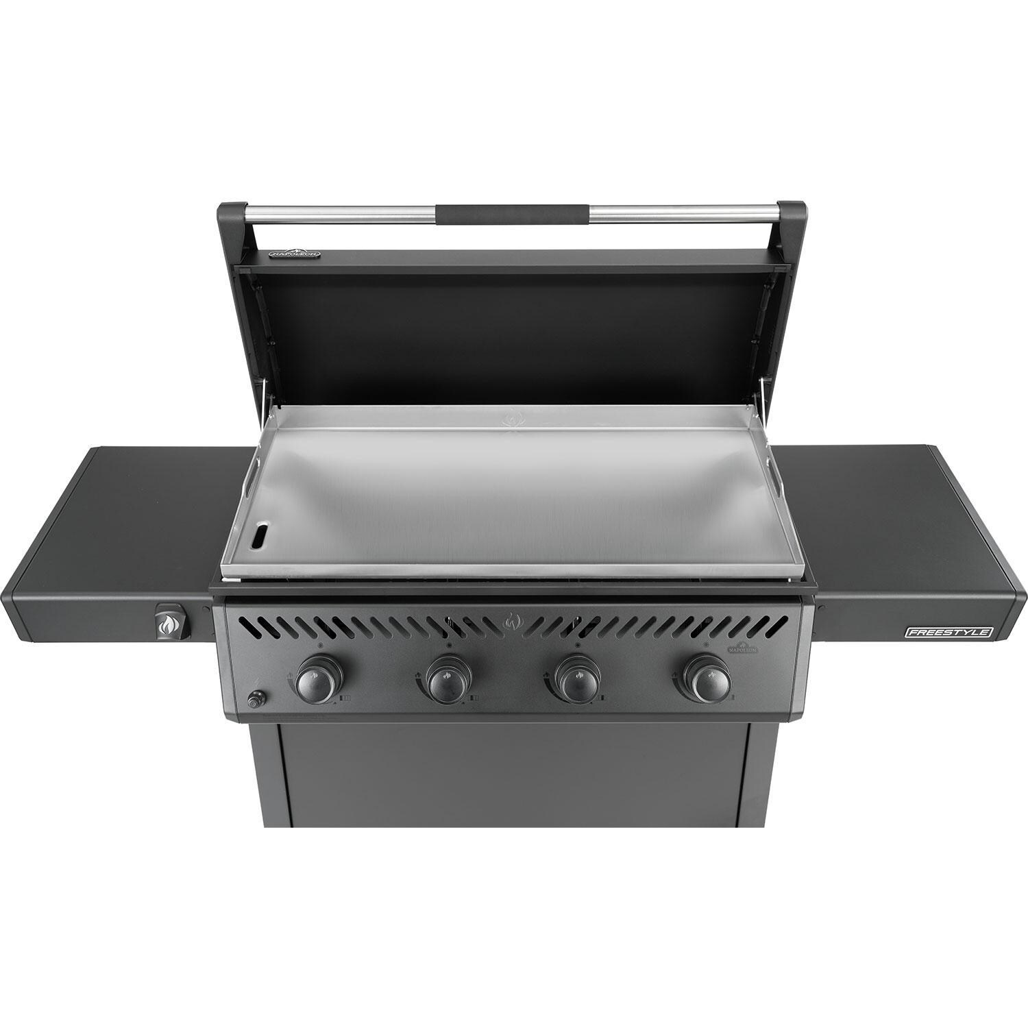 Napoleon F36FTPMK Freestyle 36-in 4 Burner Propane Flat Top Grill w/ Cooktop - Cooktop Included - Overhead View - White Background thumbnail