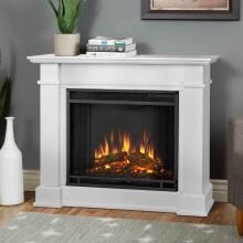 Real Flame Devin Petite 36-Inch Electric Fireplace With Mantel - White - 1220E-W image