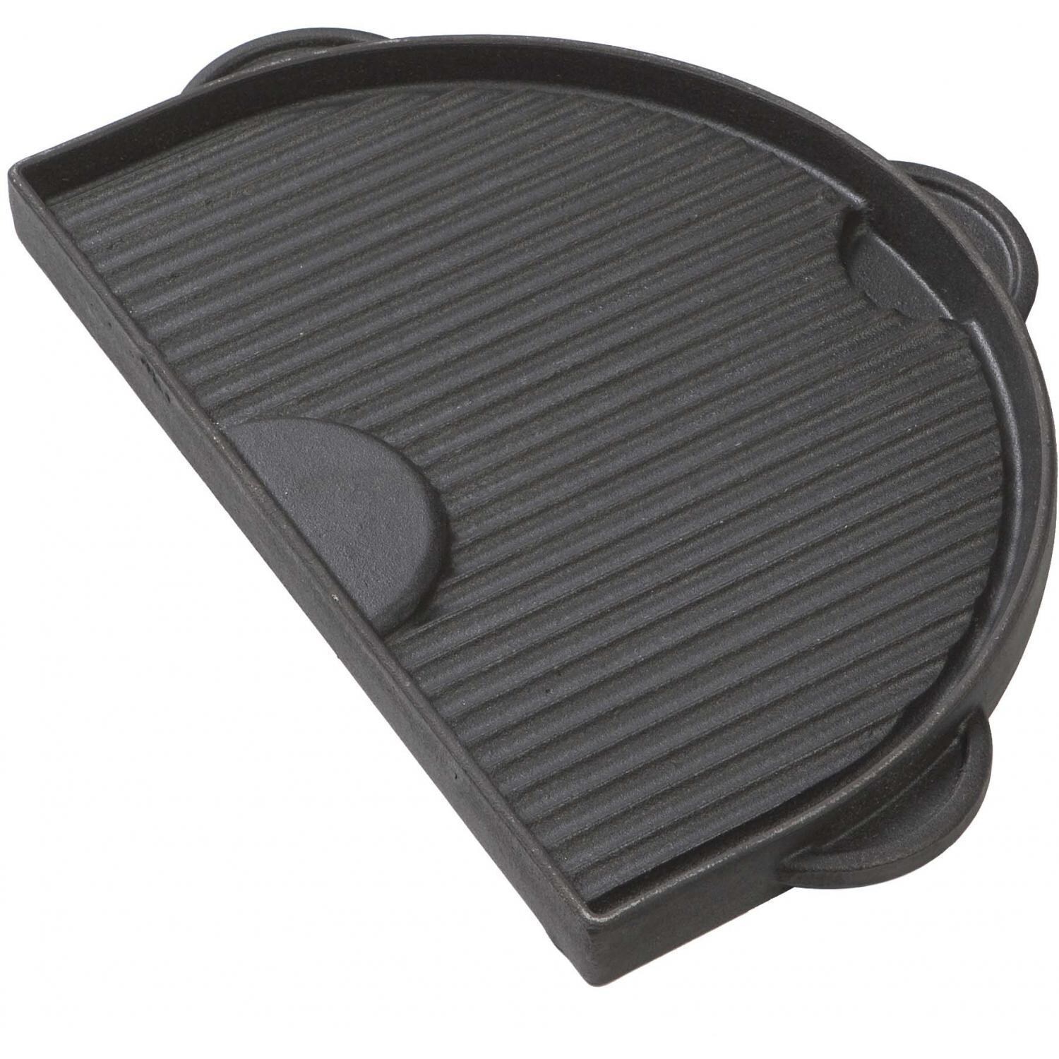 Primo PG00362 Half Moon Cast Iron Griddle For Oval Junior - Grooved Side thumbnail