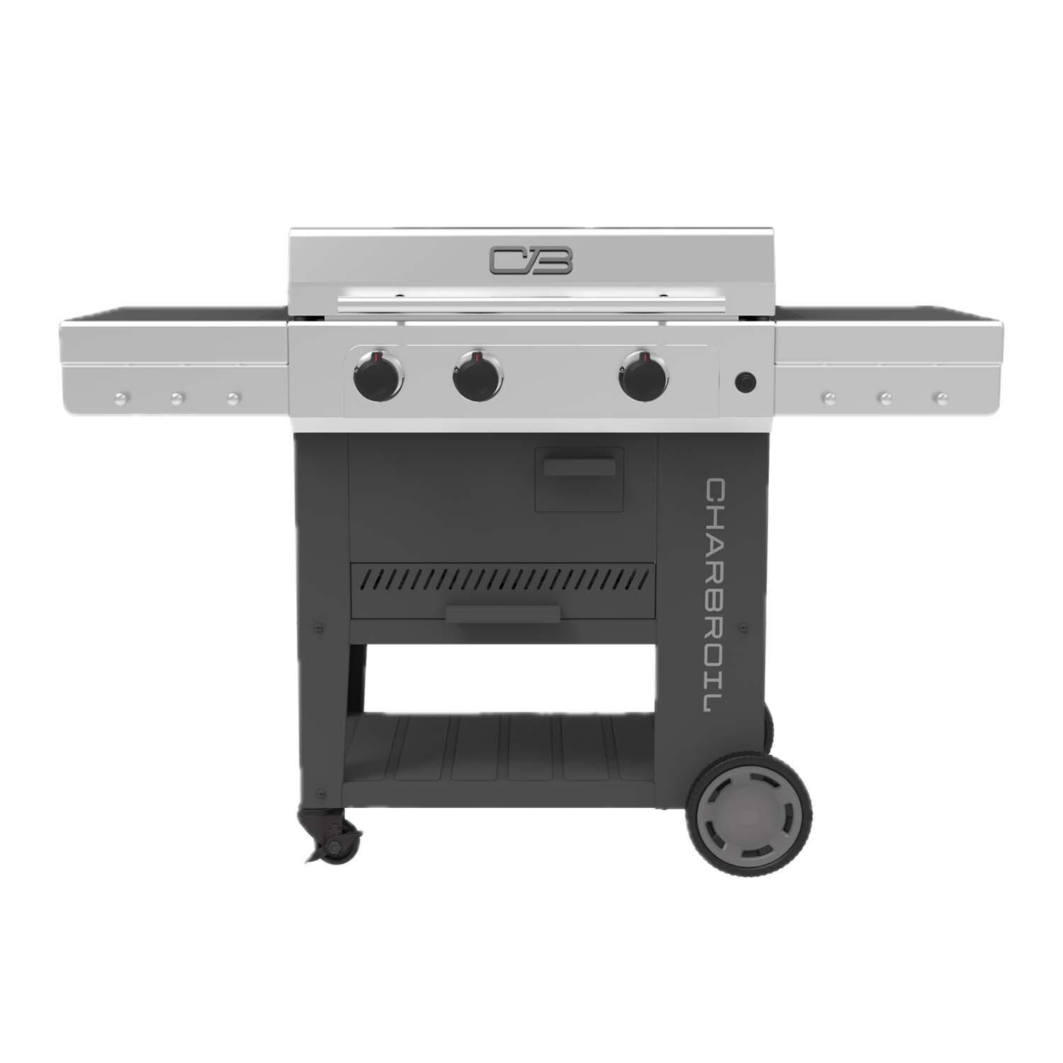 Charbroil 463717325 Versa-Tile 3 Burner 28-Inch All-In-One Cooking Station - White Background thumbnail