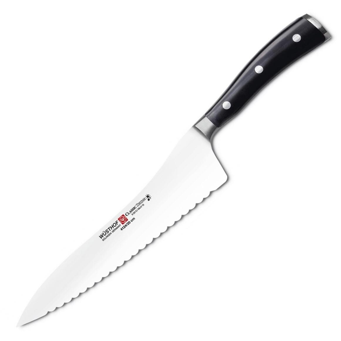 Wusthof Classic Ikon 8-Inch Offset Deli Knife thumbnail