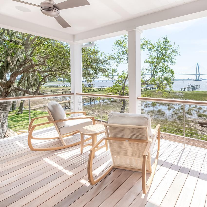 Teak + Table Charleston Round Side Table - Lakeside - Lifestyle thumbnail