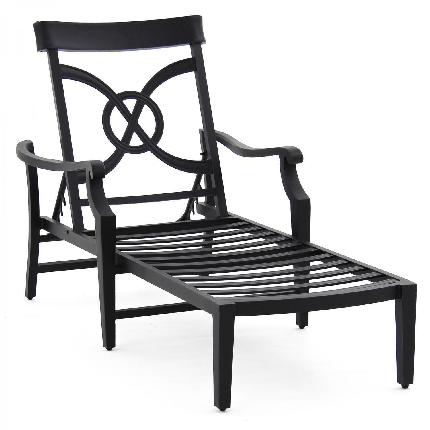 St. Charles Cast Aluminum Chaise - Frame thumbnail