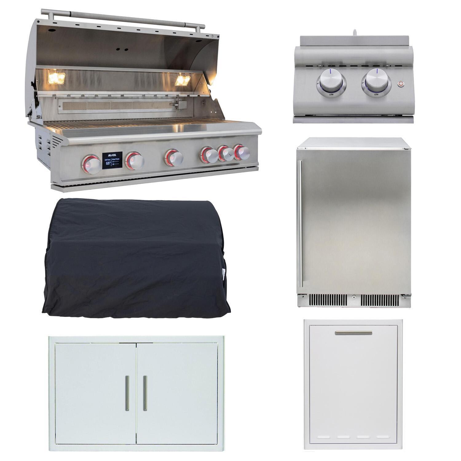 Blaze LTE PRO 6-Piece 40-Inch Propane Outdoor Kitchen Package - White Background thumbnail