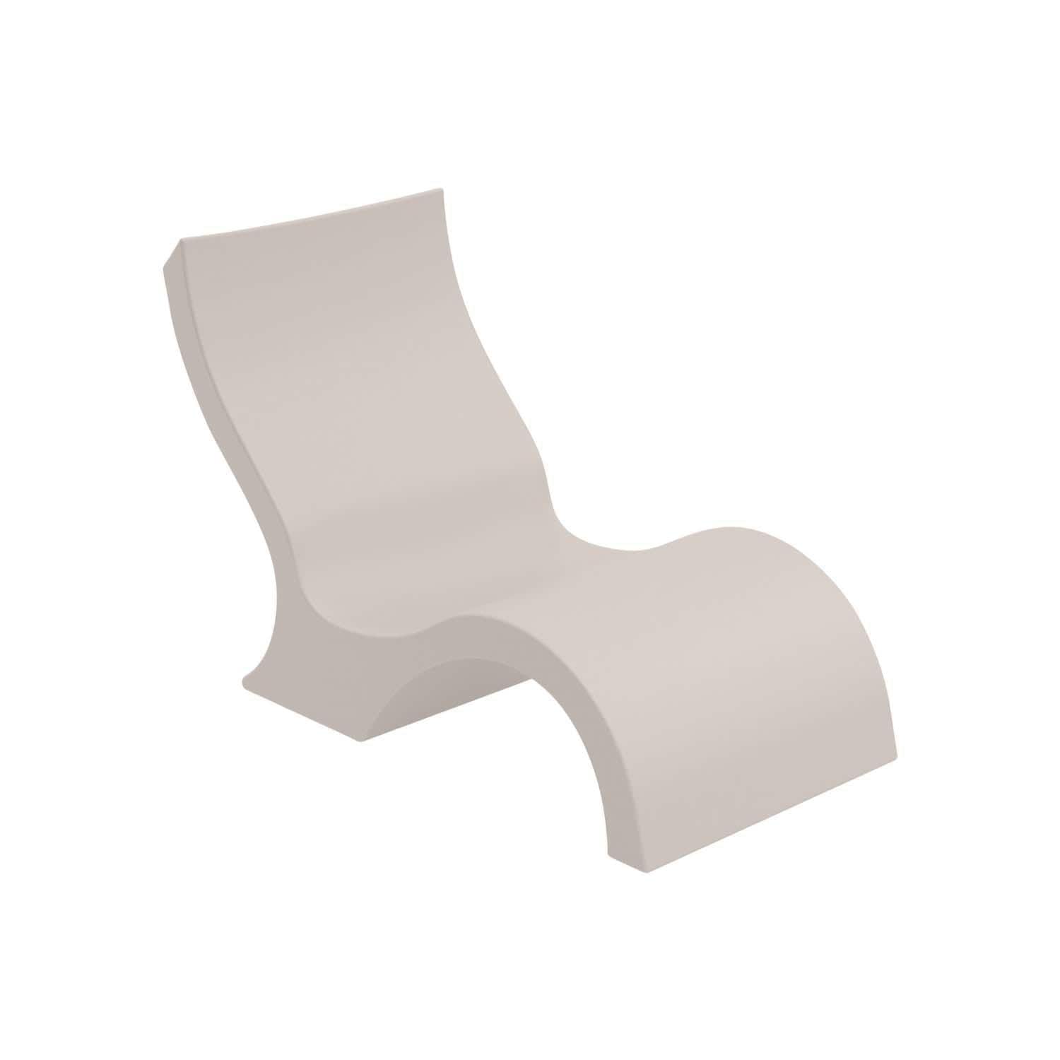 Signature Polyresin Lowback In Pool Chaise Lounge in Cloud by Ledge Lounger