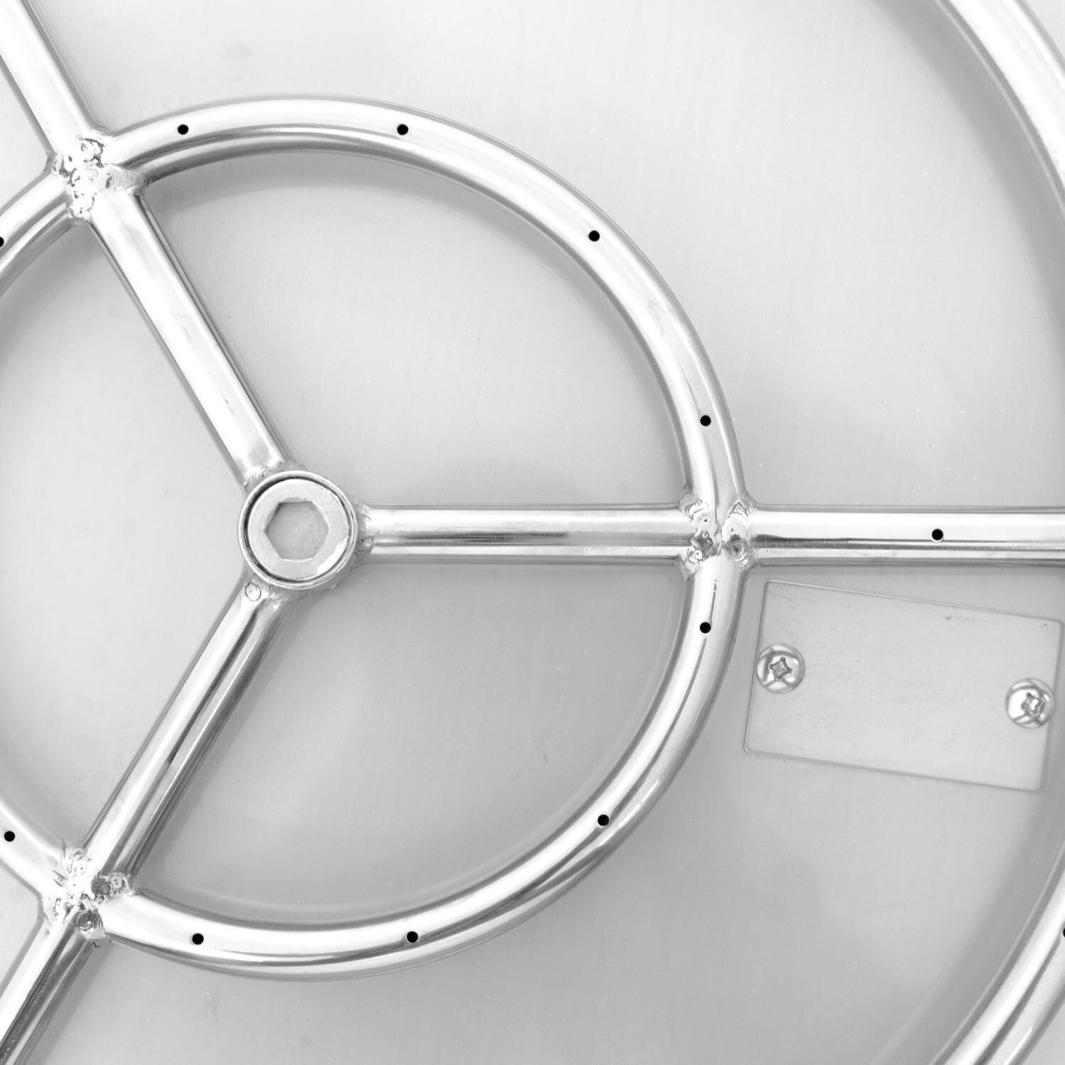  BBQGuys Signature Series 36-Inch Square Flat Pan With Ring Burner - Burner Detail thumbnail