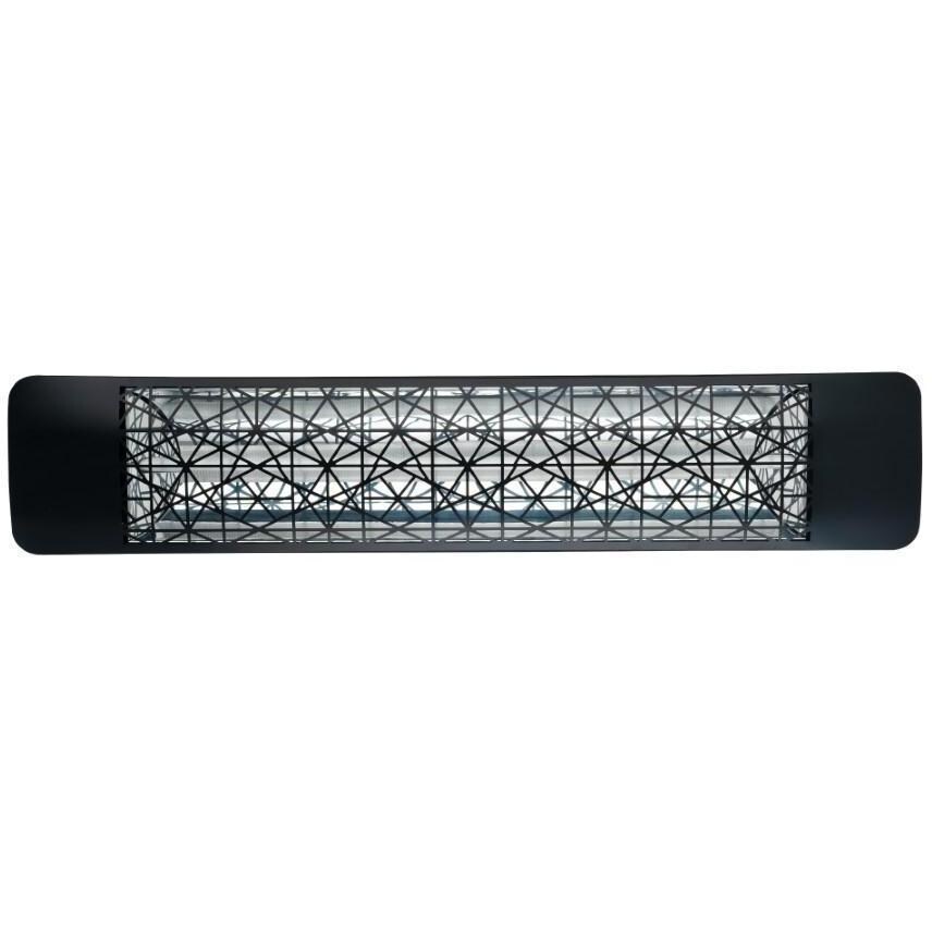 Eurofase EF25480B4 Astra Series 39 Inch 2500 Watt Single Element Marine Grade 480V Electric Patio Heater in Black - Off - White Background thumbnail