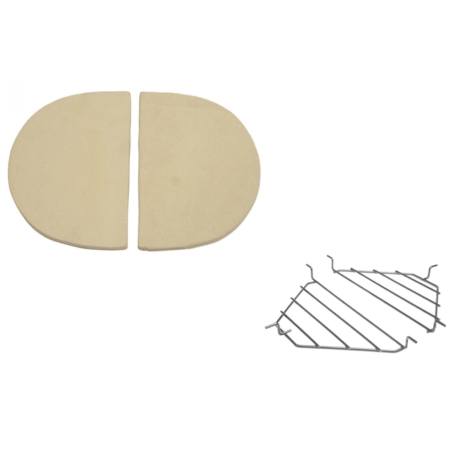 Primo Ceramic Heat Deflector Kit For Oval Large 300 Kamado BBQGuys