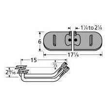 Cast Iron Oval Twin, Centered, Variable Offset Burner 21602-72902 image