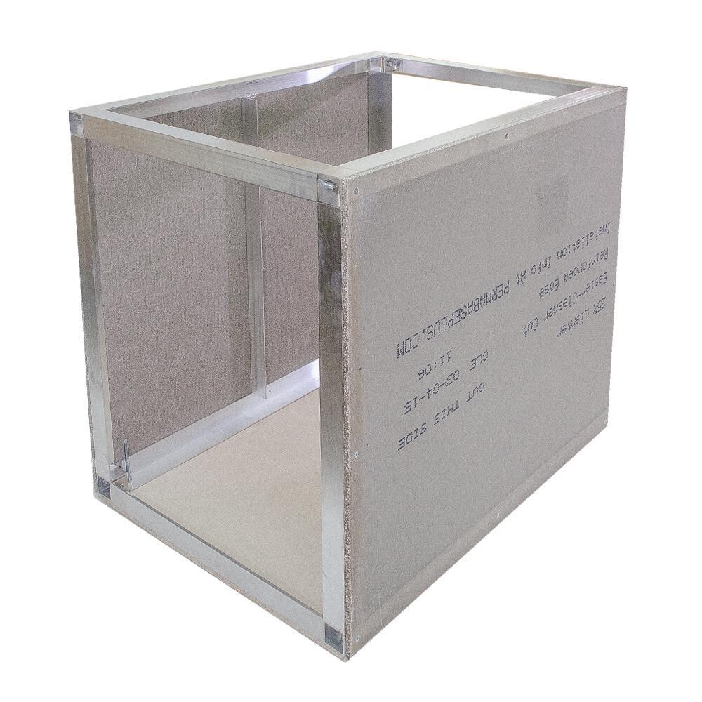 Storage Cabinet 42W X 35H Adjustable Easy Outdoor Kitchen Frame Kit With Cement Board By Grillnetics thumbnail