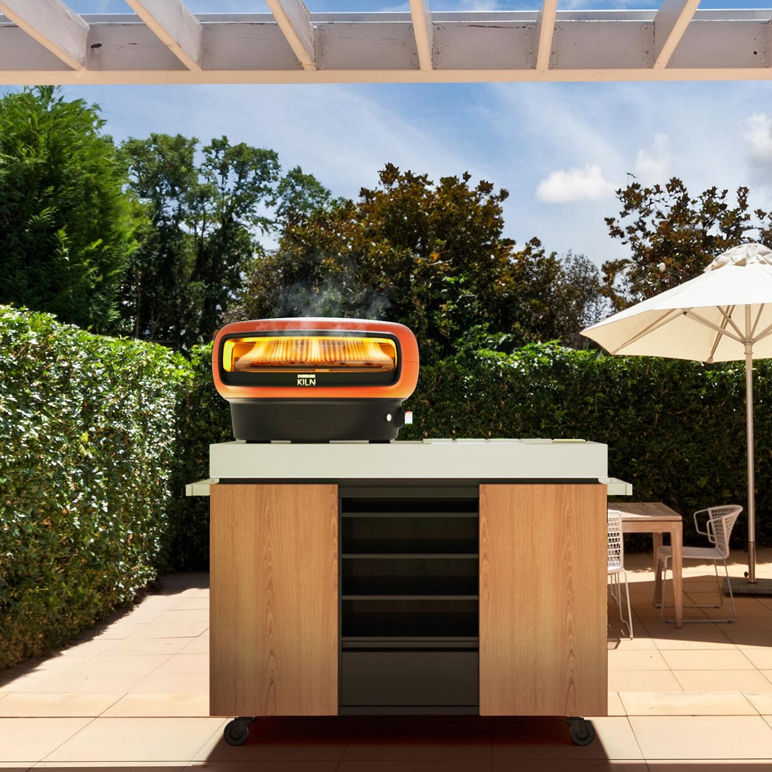 Everdure EPPREPSTAND Pizza Oven Preparation Stand - Lifestyle 2 thumbnail