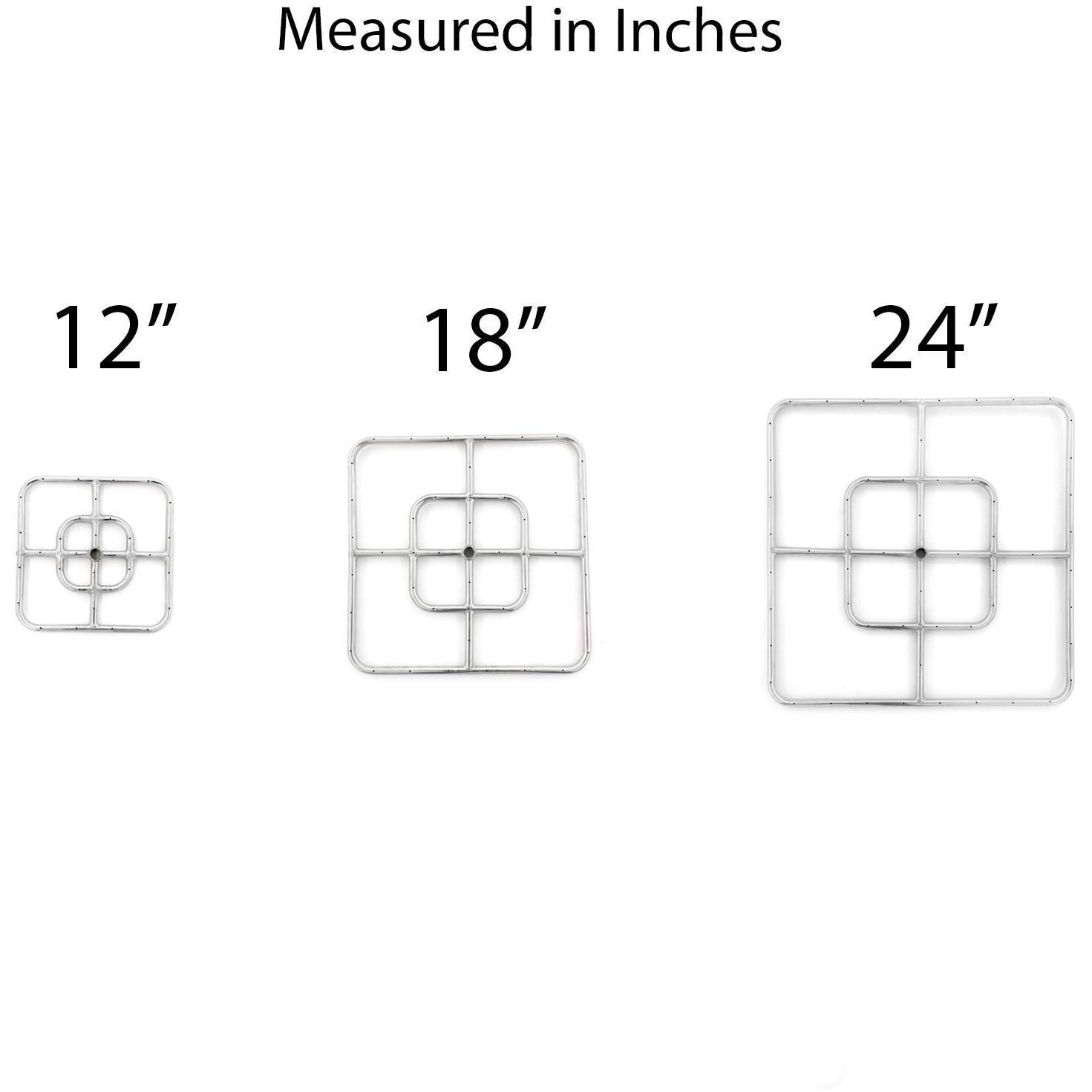 BBQGuys Signature Series Propane Square Burner Sizes thumbnail