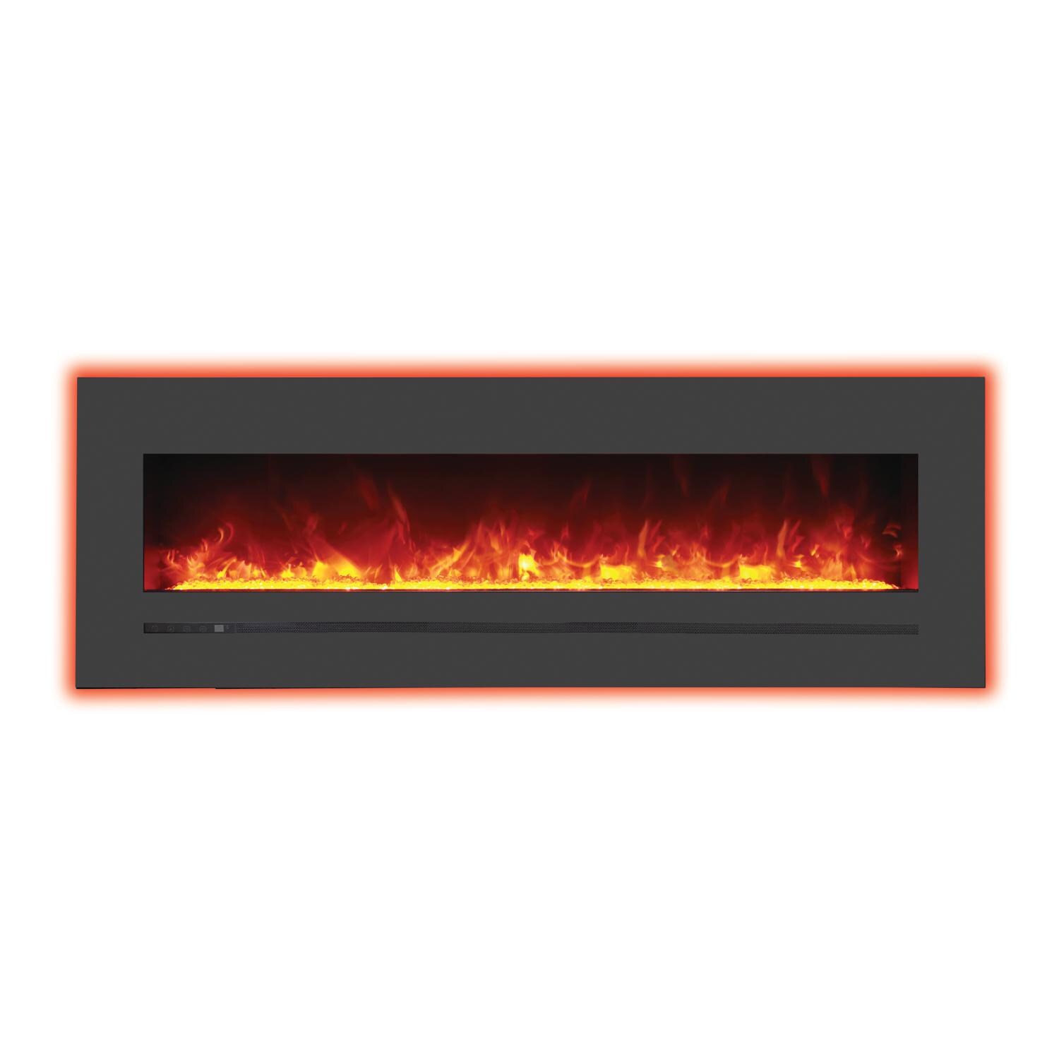 Sierra Flame by Amantii 60-inch Wall Mount/Flush Mount Electric Fireplace - Orange thumbnail