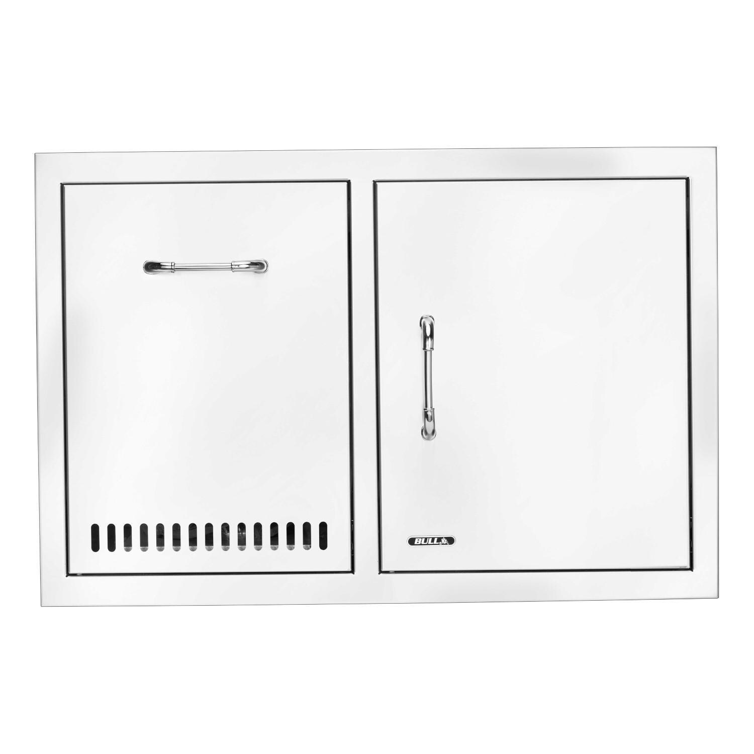 Bull 32-Inch Stainless Steel Access Door & Propane Drawer Combo W/ Reveal - 65790