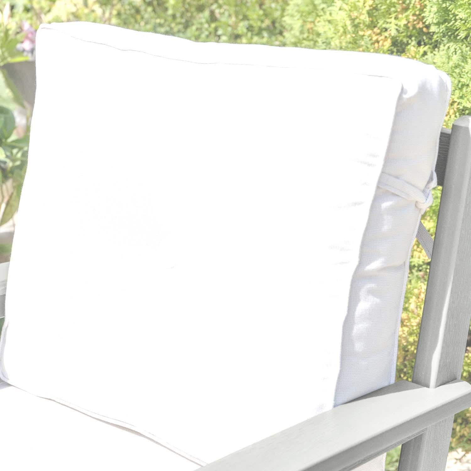 Blushing Bay 3 Pc Recycled Plastic Seating Set in Bliss Linen/Coastal Teak by Lakeview Outdoor Designs - Cushion - Detail thumbnail