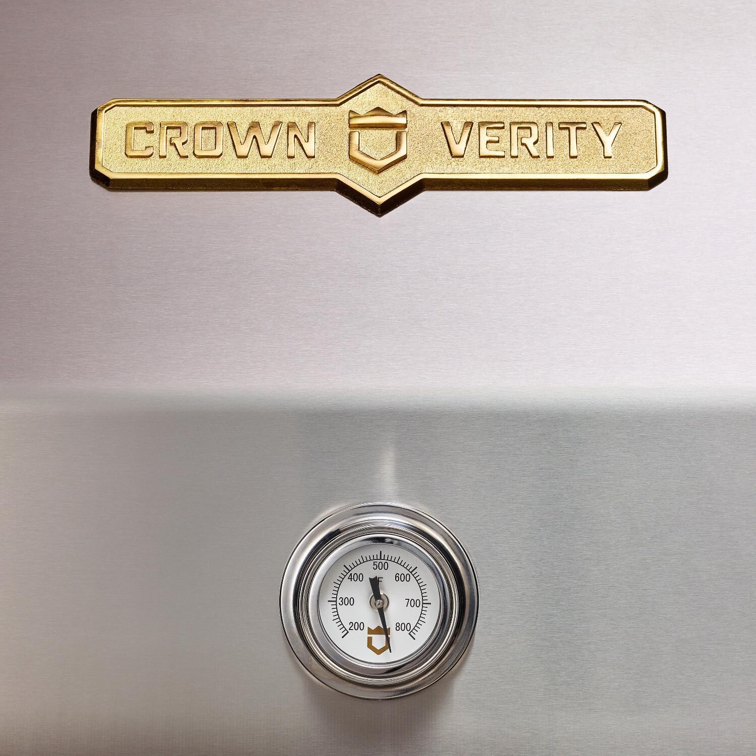 Crown Verity IBI36NG Infinite Series 36-Inch Built-In Natural Gas Grill - Temperature Gauge - Detail thumbnail