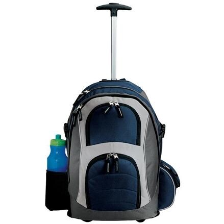 Port Authority Wheeled Backpack Navy/Grey BBQGuys