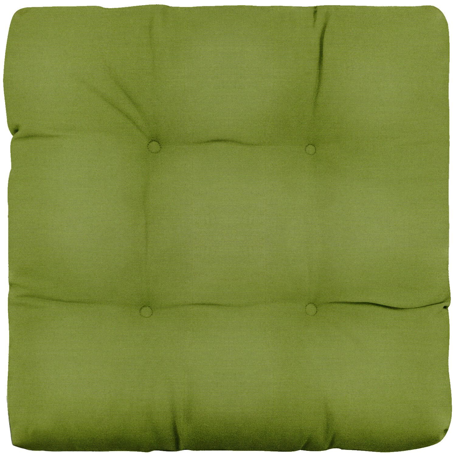 Sunbrella Spectrum Cilantro Medium Outdoor Replacement Seat Cushion By UltimatePatio.com - Top View thumbnail