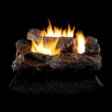 Superior Fireplaces 27-Inch Multi-Sided Gas Log Set With Vent-Free Natural Gas Multi-Sided Burner - Thermostatic On/Off Remote Control image