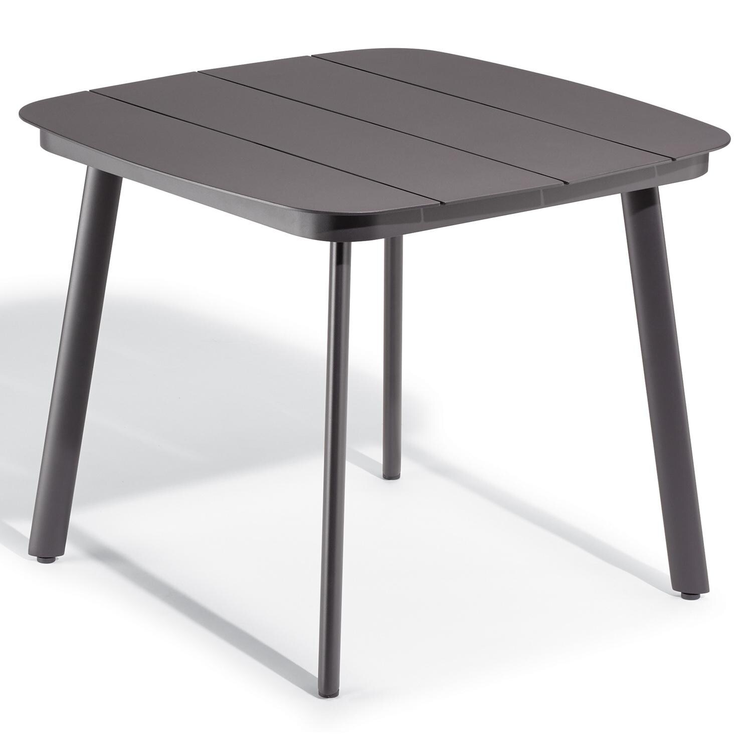 Oxford Garden Eiland 36 Inch Carbon Aluminum Dining Table thumbnail