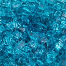 Lakeview Outdoor Designs 1/2-Inch Caribbean Blue Fire Glass - 1 Pound image