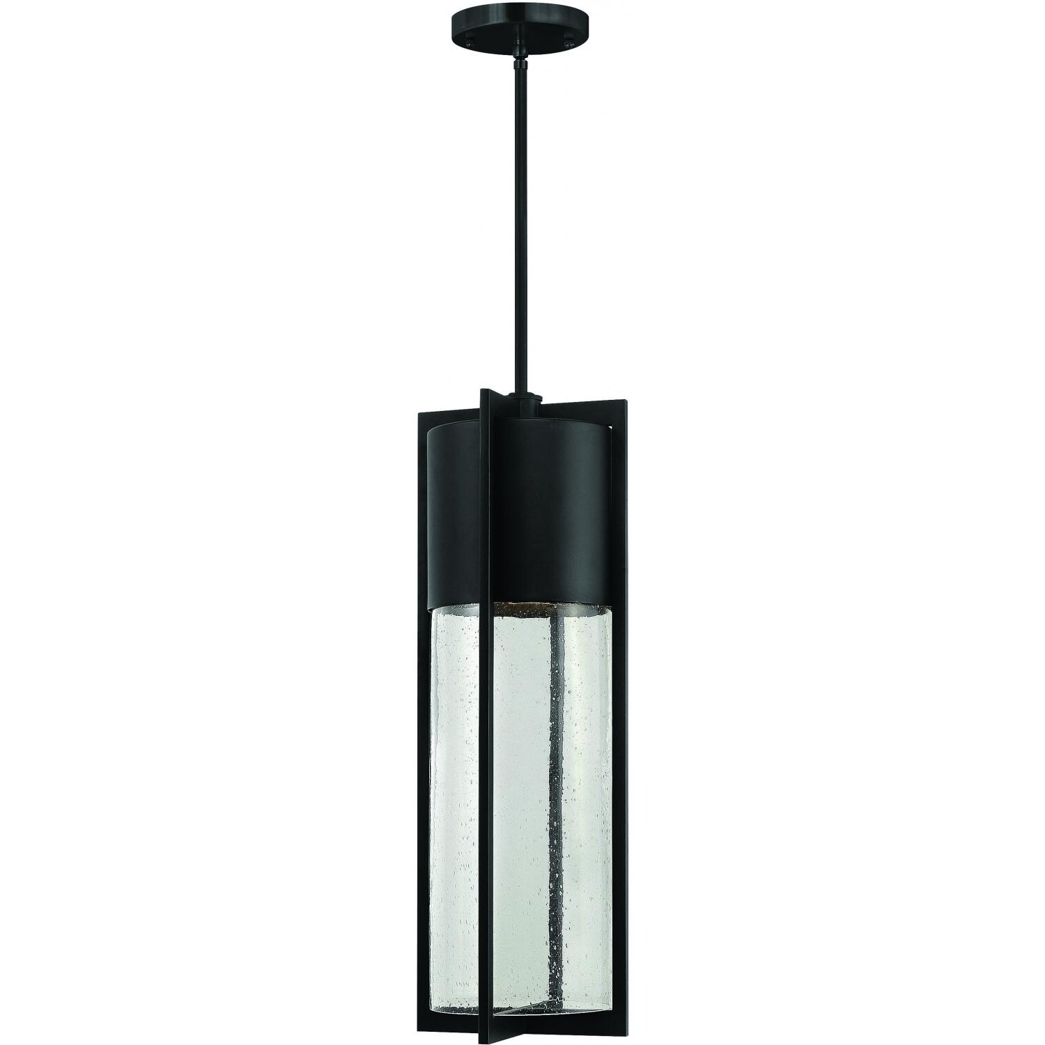 Hinkley Lighting Shelter One Light 25-Inch Dark Sky Outdoor Hanging Lantern - Black - 1328BK