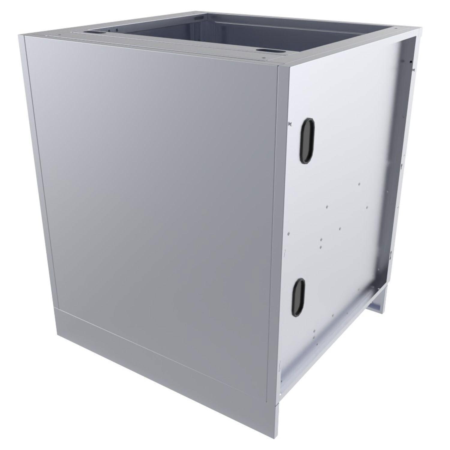 Sunstone SAC30KBDC 30-in Kamado Base Cabinet for UpTo 24 In. Dia. Kamado & for Sunstone Power Cirque - Rear View - White Background thumbnail