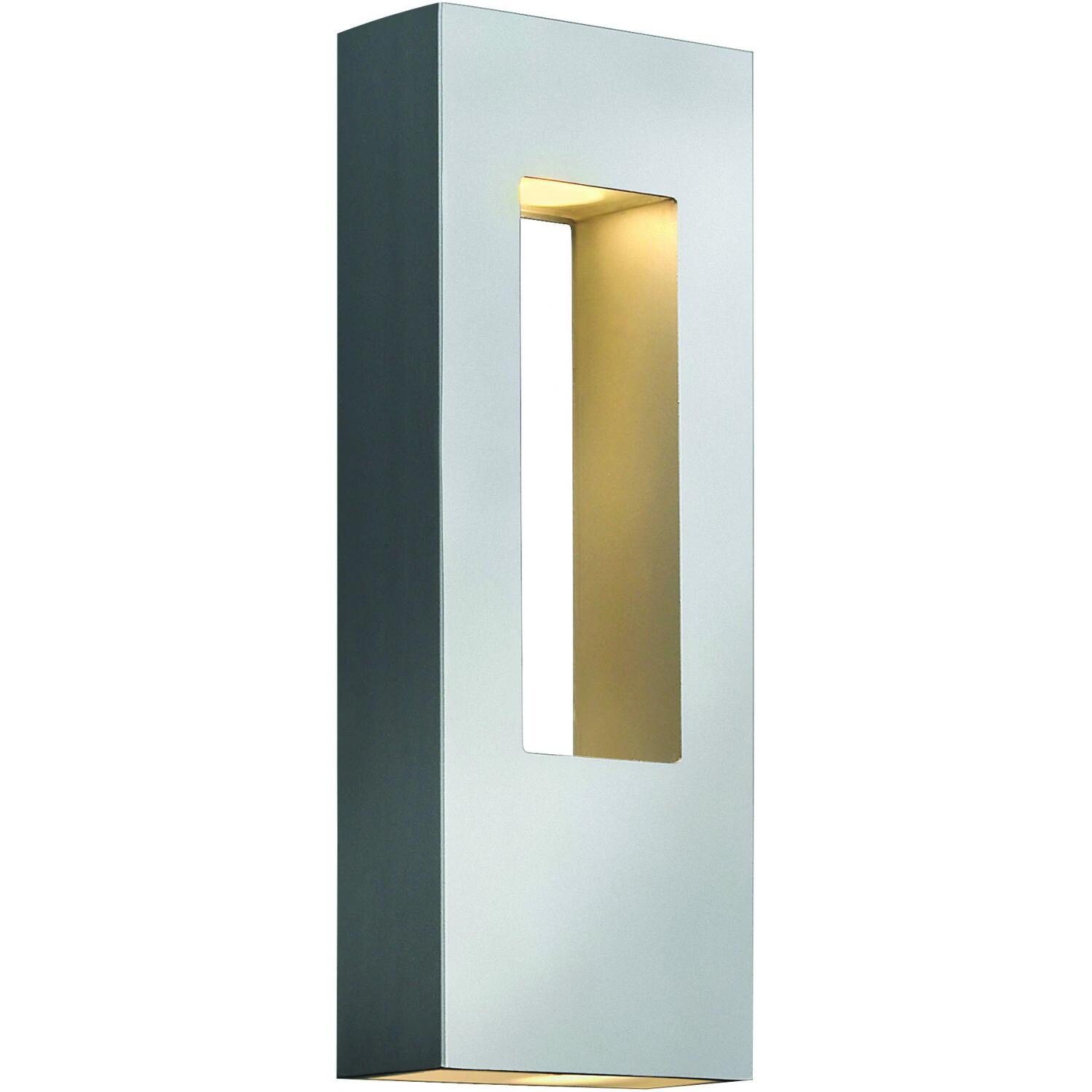 Hinkley Lighting Atlantis Two Light 16-Inch Dark Sky Outdoor Wall Light - Titanium - 1648TT