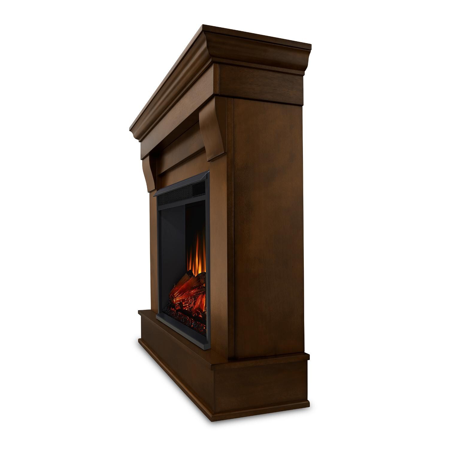 Real Flame - 5910E-E - Chateau 40-Inch Electric Fireplace With Mantel - Espresso - Side View thumbnail