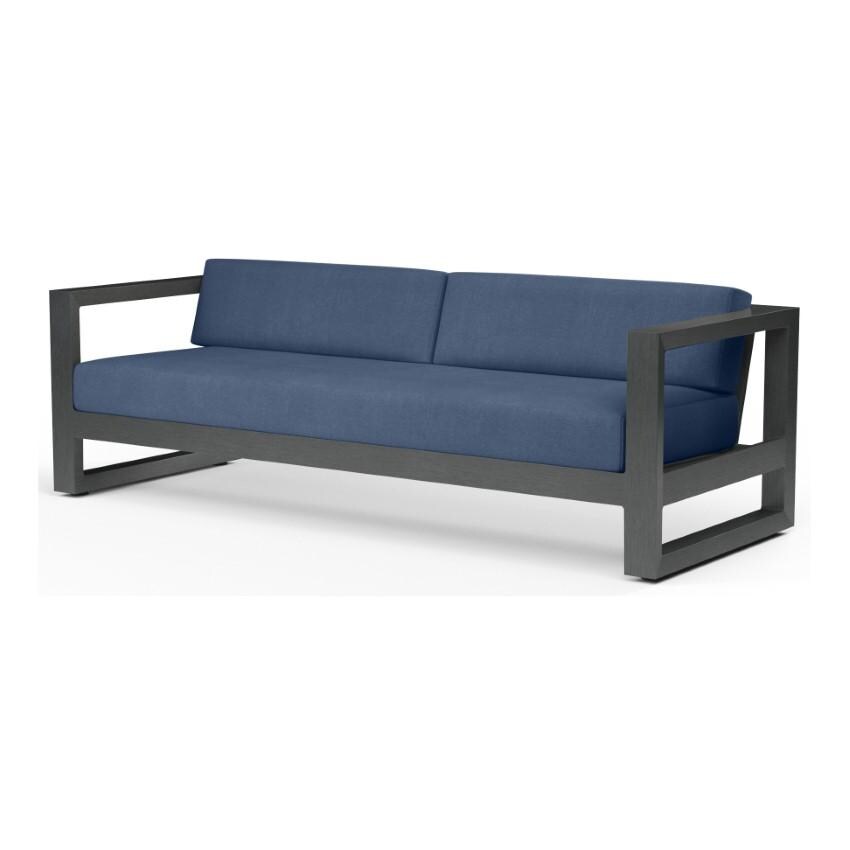 Redondo Aluminum Sofa in Slate/Spectrum Indigo by Sunset West