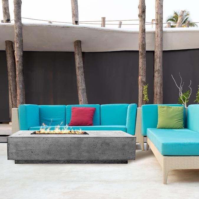 Prism Hardscapes SCPH-409-6NG Tavola 5 80-Inch Natural Gas Rectangular Fire Pit Table - Lifestyle 2 (NOT ACTUAL COLOR) thumbnail