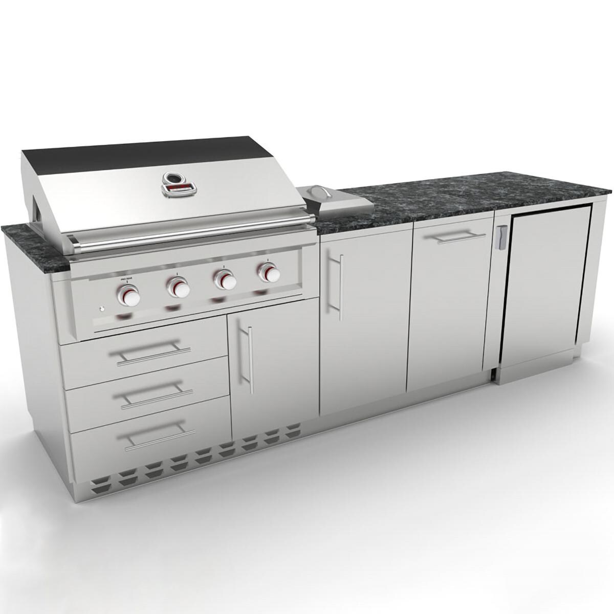 Sunstone 12-Piece Ruby 36-Inch Propane Outdoor Kitchen Package thumbnail